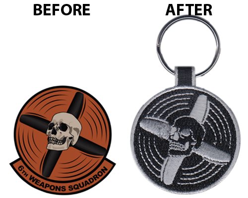 6th Weapon Squadron Keychain