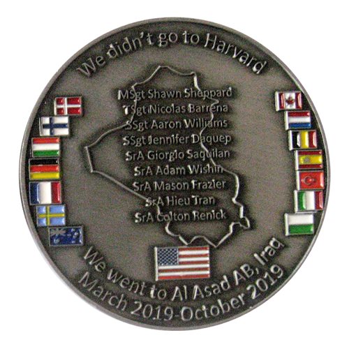 443 AES Vehicle Maintenance  Squadron Vehicle Challenge Coin - View 2