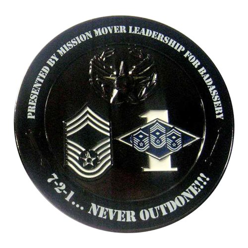 721 AMXS Mission Movers Challenge Coin - View 2