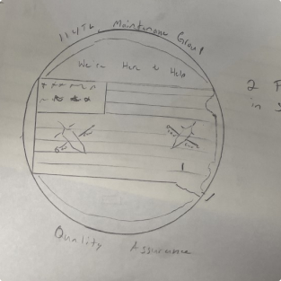 fourth example of customer supplied sketch for a challenge coin