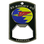 High quality 2 AS custom bottle opener challenge coin made by our experienced design team.