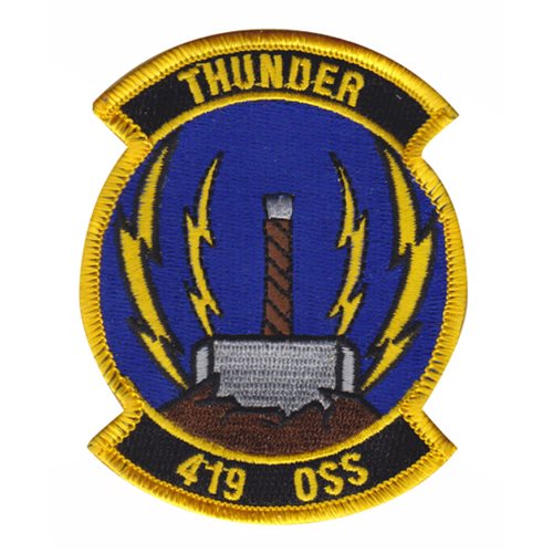 419 OSS Hill AFB U.S. Air Force Custom Patches
