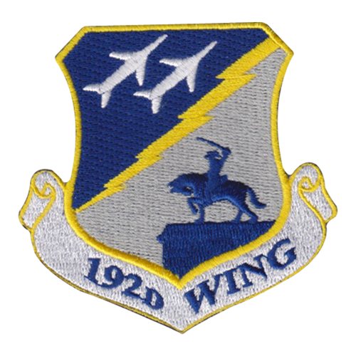 192 WG ANG Virginia Air National Guard U.S. Air Force Custom Patches