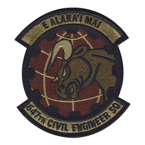 647 CES Hickam AFB, HI U.S. Air Force Custom Patches