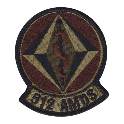 512 AMDS Dover AFB U.S. Air Force Custom Patches