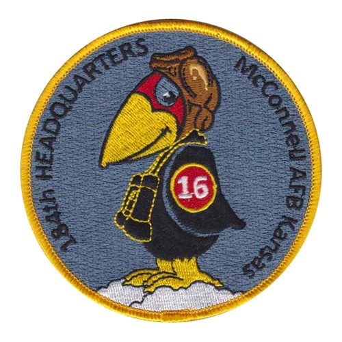 184 HQ McConnell AFB U.S. Air Force Custom Patches