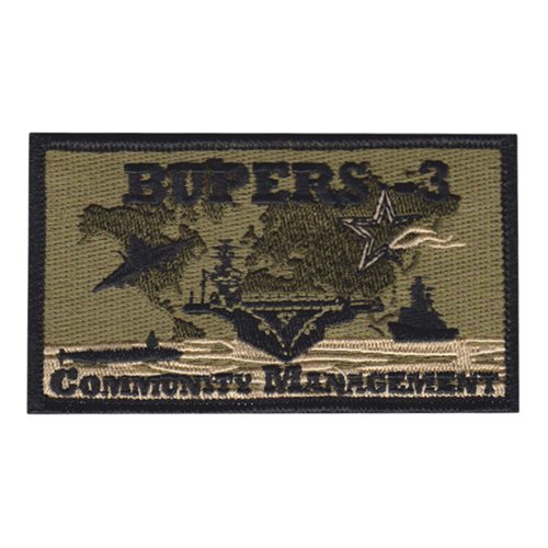 BUPERS-3 U.S. Navy Custom Patches
