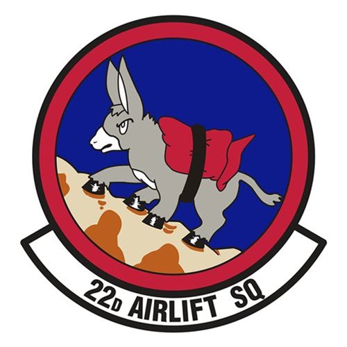 22 AS Travis AFB U.S. Air Force Custom Patches