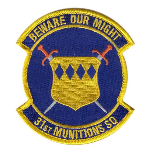 31 MUNS Aviano AB U.S. Air Force Custom Patches