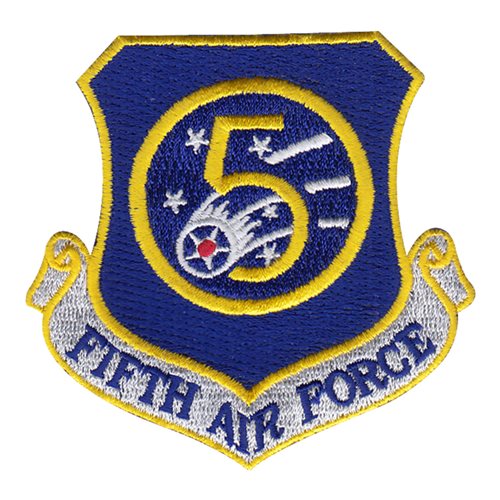 5 AF Numbered Air Forces U.S. Air Force Custom Patches