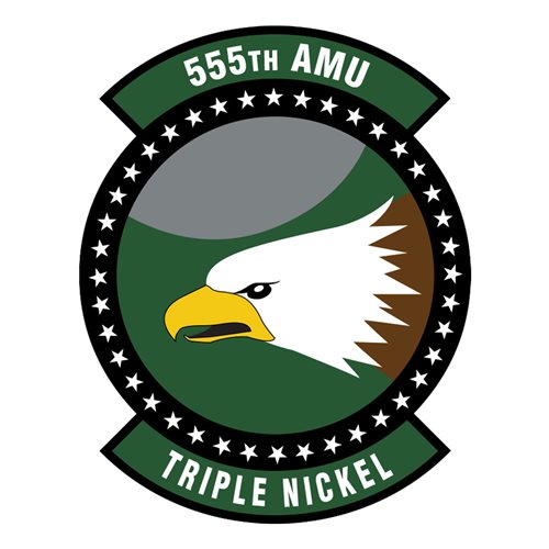 555 AMU Aviano AB U.S. Air Force Custom Patches