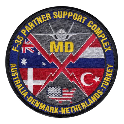 F-35 Partner Support Complex Eglin AFB, FL U.S. Air Force Custom Patches