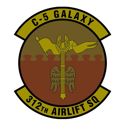 312 AS Travis AFB U.S. Air Force Custom Patches
