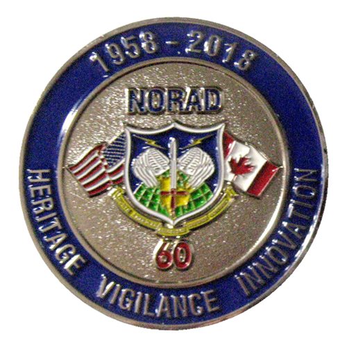 NORAD Space Base Delta 1 Challenge Coins