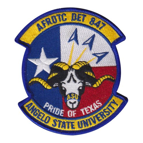 AFROTC Det 847 Angelo State University Air Force ROTC ROTC and College Patches Custom Patches