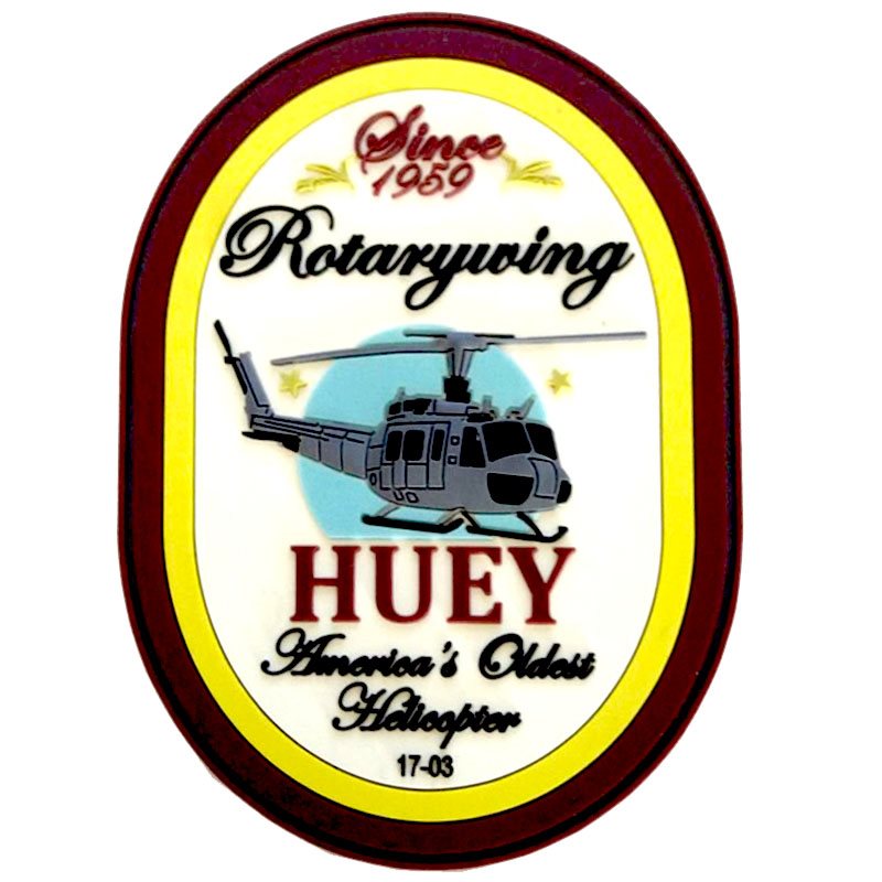 America's Oldest Helicopter 1703 - HUEY PVC Patch