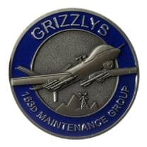 163D MG Grizzlys Challenge Coin