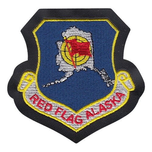 Red Flag Alaska Patch with Leather