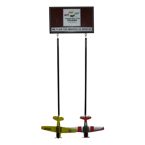 Custom Wall Rack with 2 briefing sticks  - View 2