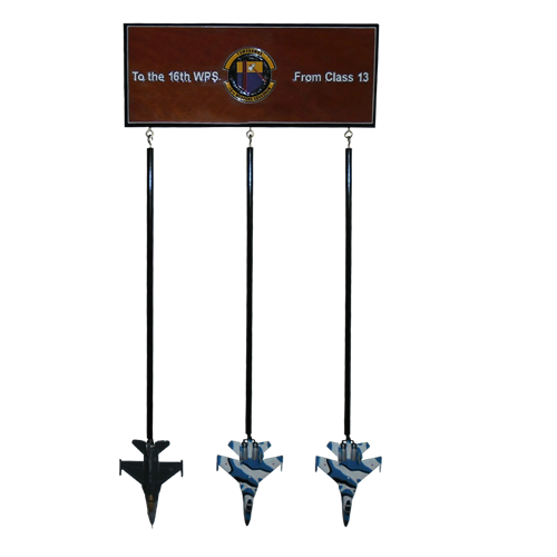 Custom Wall Rack with 3 Briefing Sticks - View 3