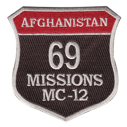 MC-12 69 Missions Patch