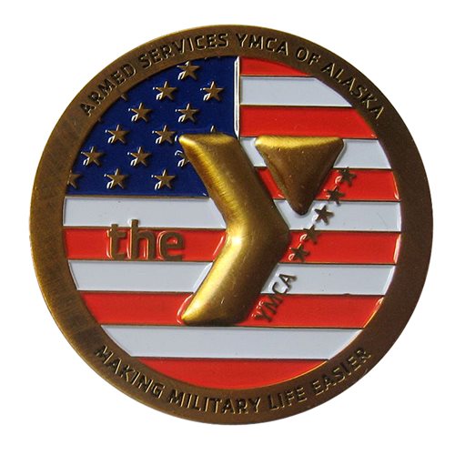 ASYMCA Alaska Military Salute 2015 Coin - View 2