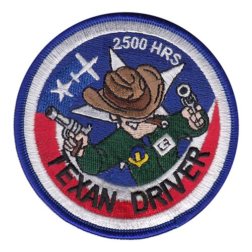 T-6A Texan Driver 2500 Hours Patch  
