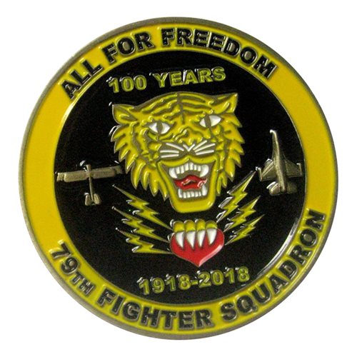 79 Fighter Squadron 100 Year Challenge Coin - View 2