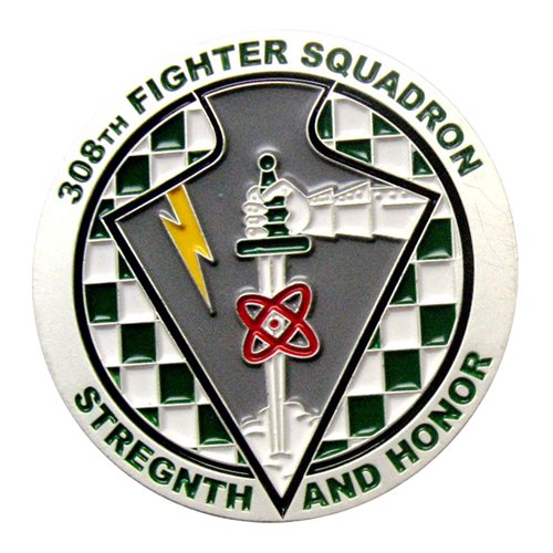 308 FS F-35 Lightning Driver Challenge Coin