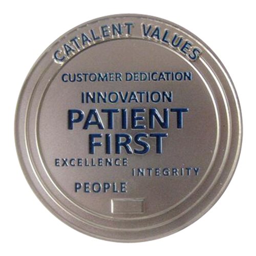 Catalent Pharma Solutions Challenge Coin - View 2