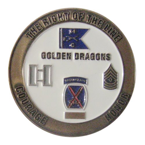 C Co 2-14 IN Challenge Coin - View 2