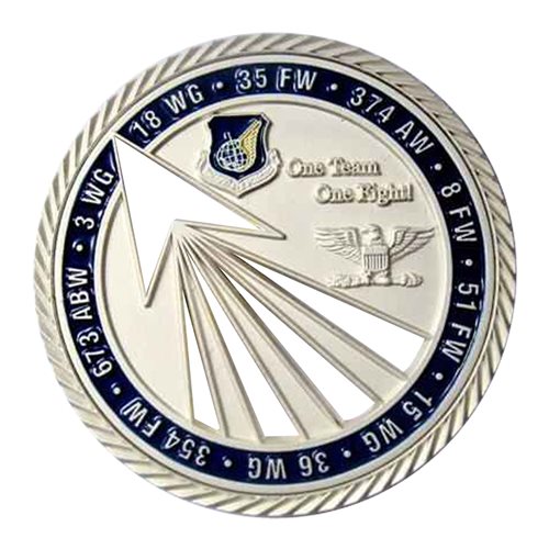 HQ PACAF Financial Management Challenge Coin - View 2