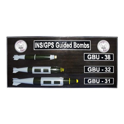 INS/GPS Guided Bombs Custom Deployment Wall Plaque