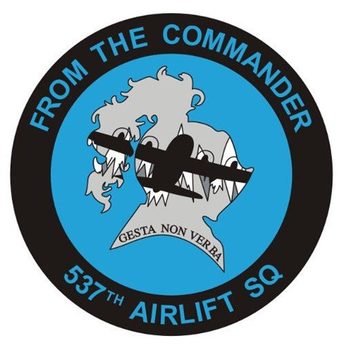 537 AS Custom Air Force Commander Coin