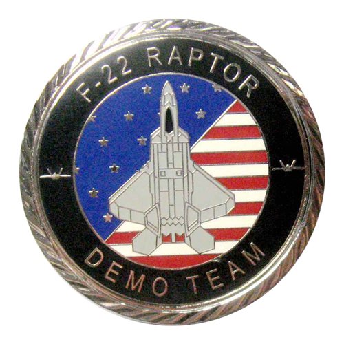 F-22 Demo Team 2023 Silver Challenge Coin