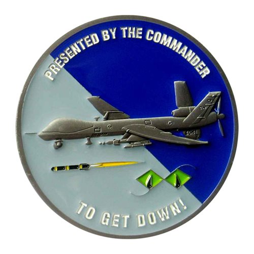 11 ATKS 11 ATKS MQ-9 Commander Challenge Coin - View 2