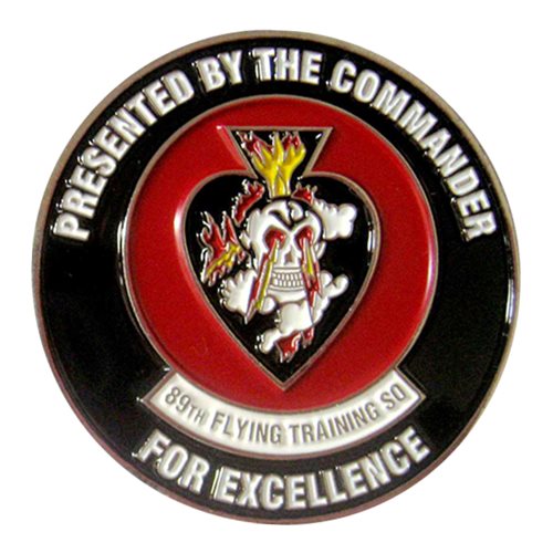 89 FTS Banshees Commander Challenge Coin - View 2