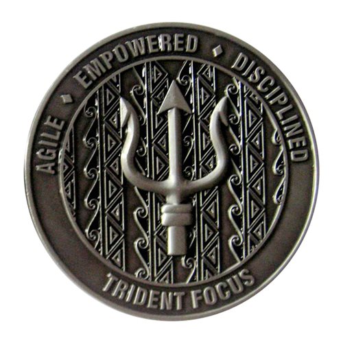 8 IS Trident Focus Commander Challenge Coin