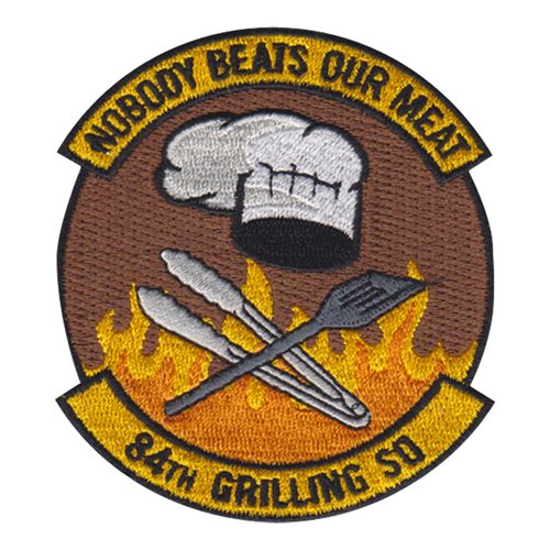 84 Grilling Squadron Nobody Beats Our Menu Patch