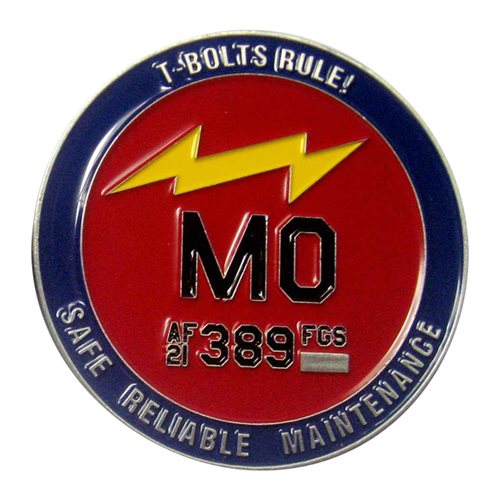 389 FGS T-Bolts Rule Commander Challenge Coin