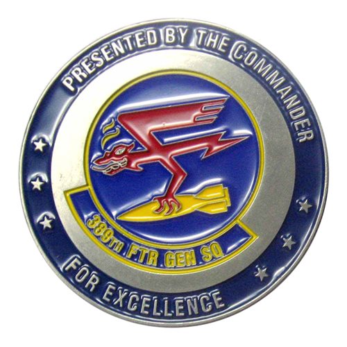 389 FGS T-Bolts Rule Commander Challenge Coin - View 2