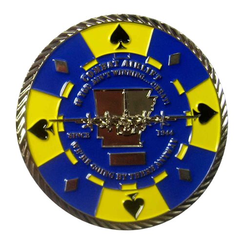 327 AS Combat Airlift Challenge Coin - View 2