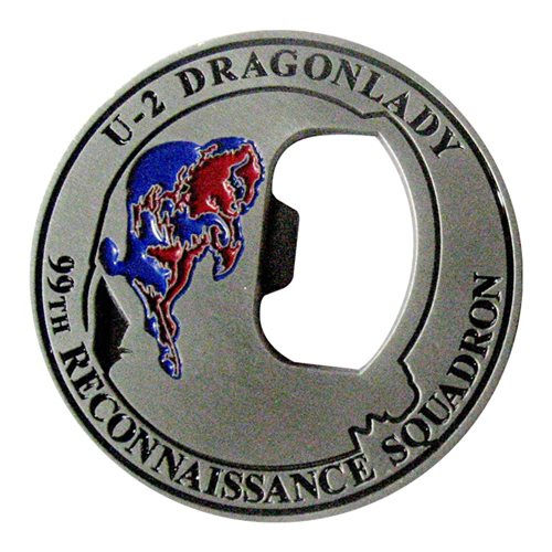 99 RS U-2 Dragon Lady Bottle Opener Challenge Coin - View 2
