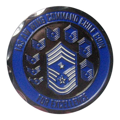 143 AW Command Chief  Challenge Coin - View 2