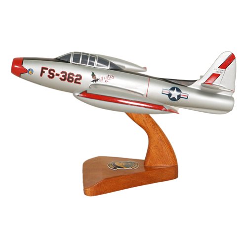 Custom F-84 Thunderjet Airplane Model - View 2