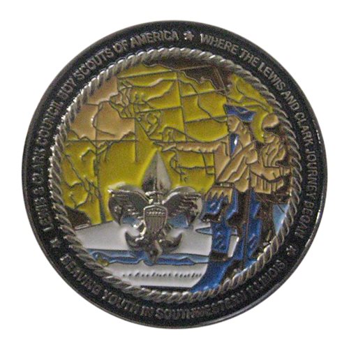 BSA Lewis and Clark 2013 Challenge Coin - View 2