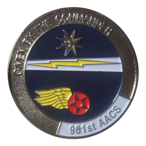 961 AACS Commander Coin - View 2