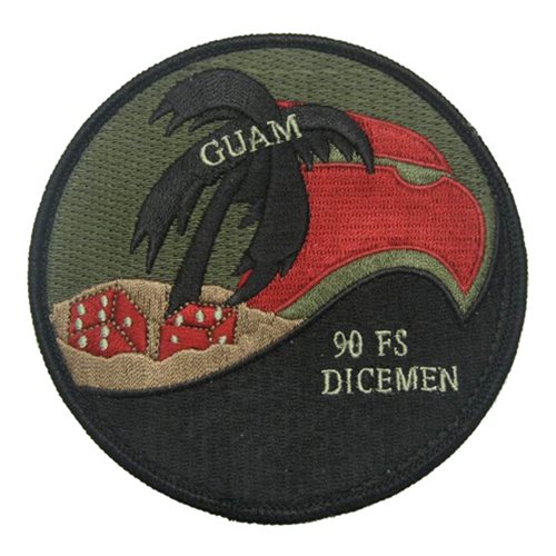90 FS Guam Dicemen Patch 