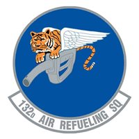 132 ARS KC-135 Airplane Tail Flash