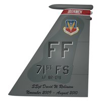71 FS F-15C Eagle Custom Airplane Tail Flash